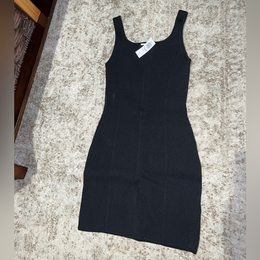 Aritzia Babaton Black Sculpt Mini Dress